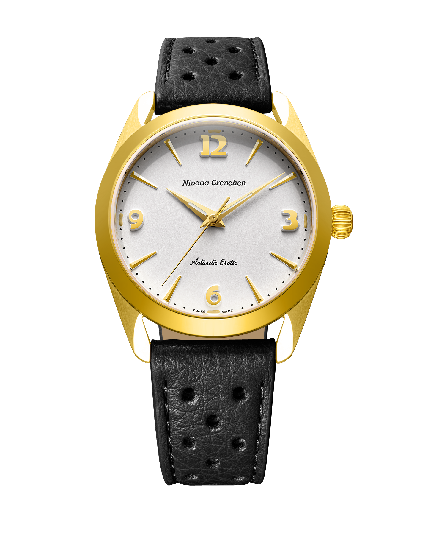 洋楽 GOLDENCHILD & ANDRETTI Antarctic Erotic Gold Watch – Nivada Grenchen