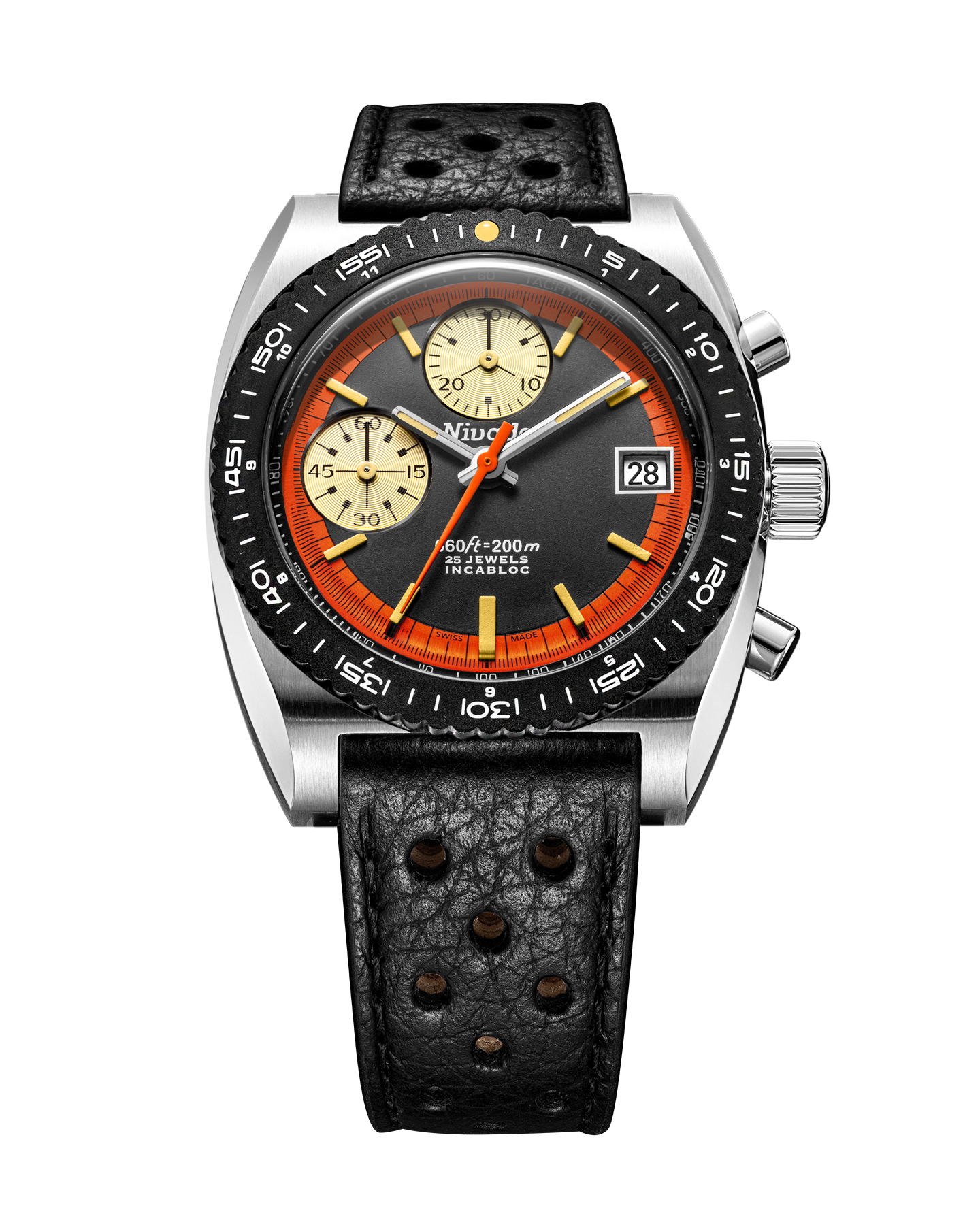Swiss Automatic Autochron Orange – Nivada Grenchen