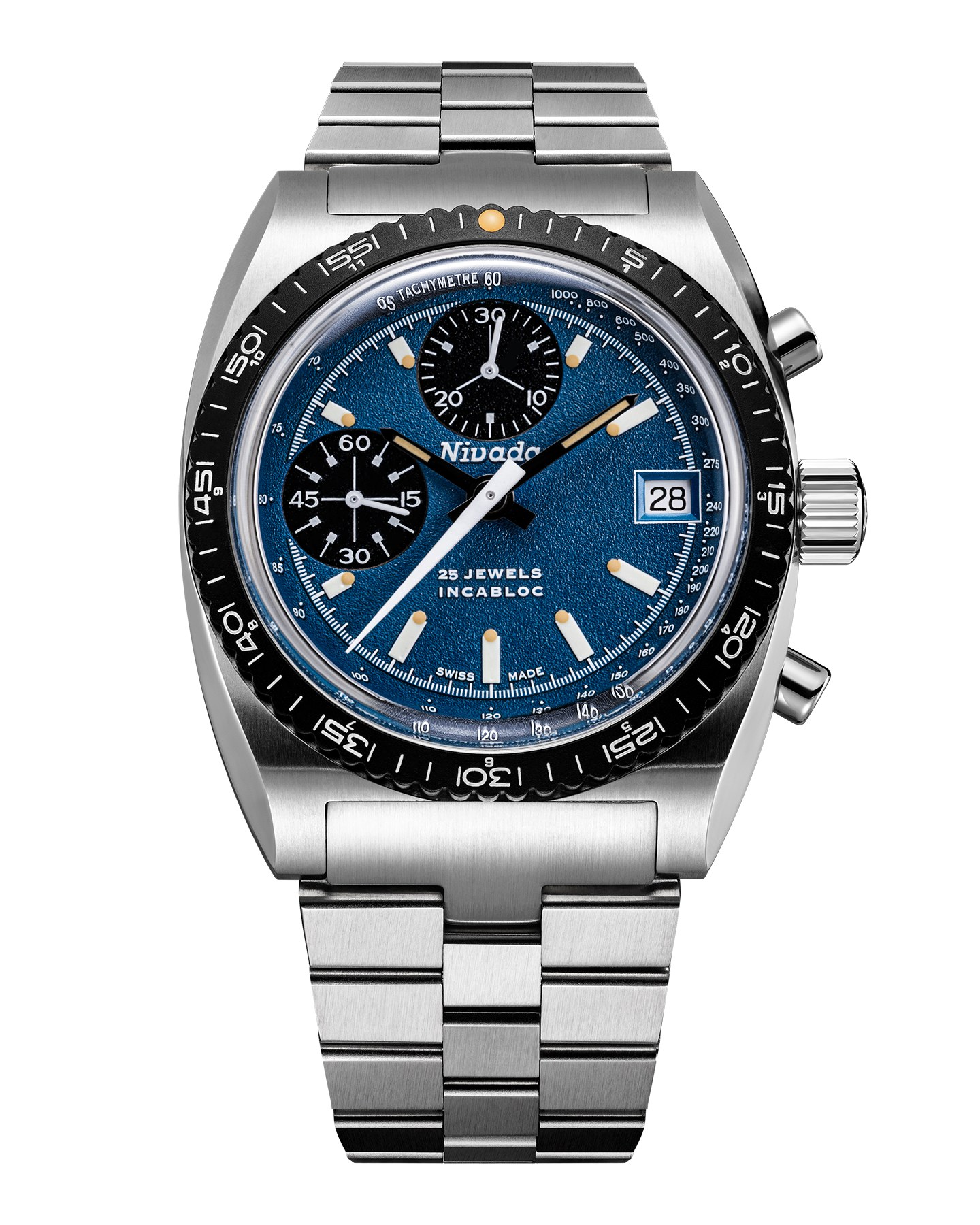 Swiss Automatic Autochron Blue – Nivada Grenchen