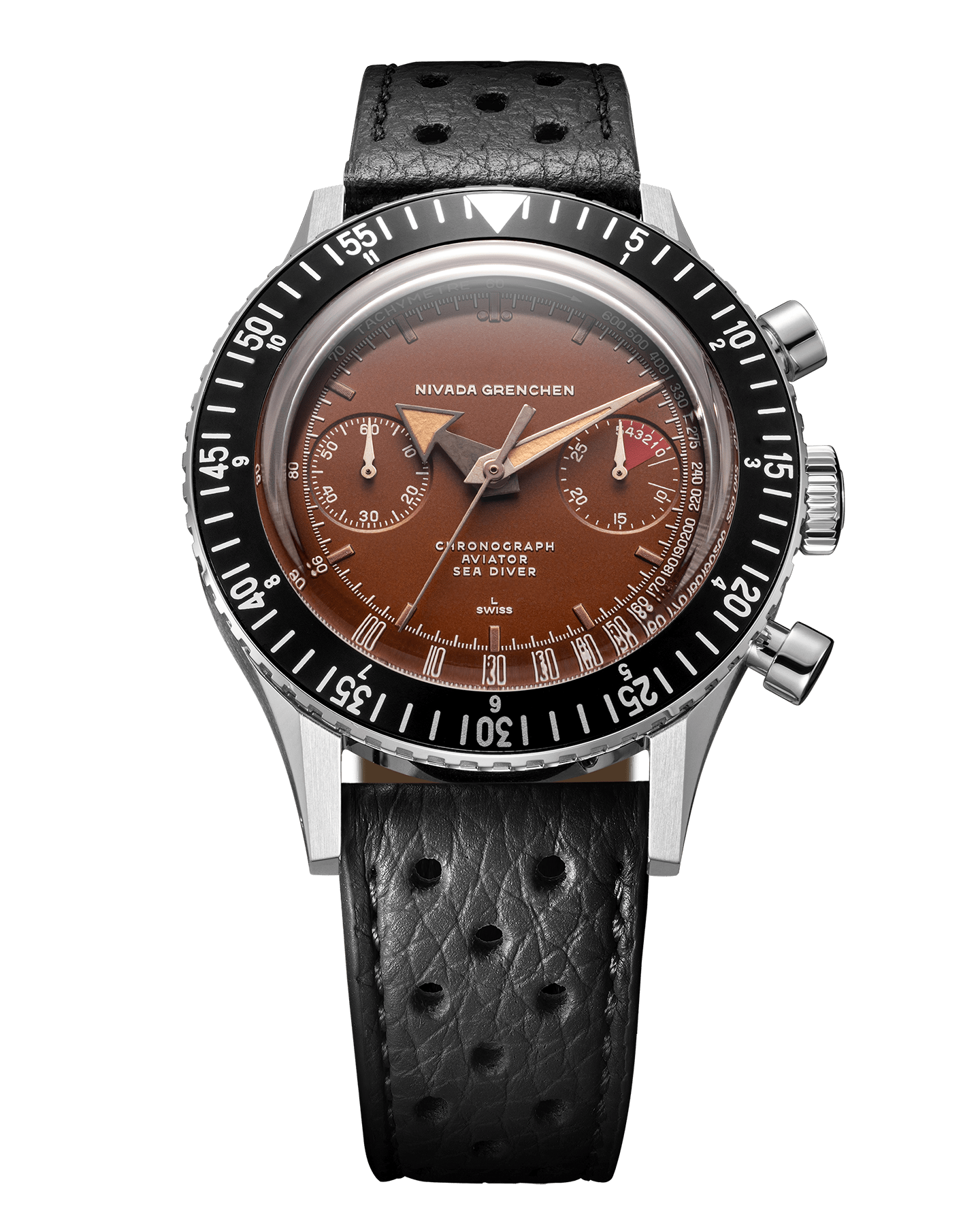 Vintage Tropical Dial Chronograph 41mm – Nivada Grenchen