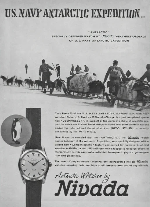 U.S. Navy Antarctic Expedition — Antarctic watch by Nivada advertisement