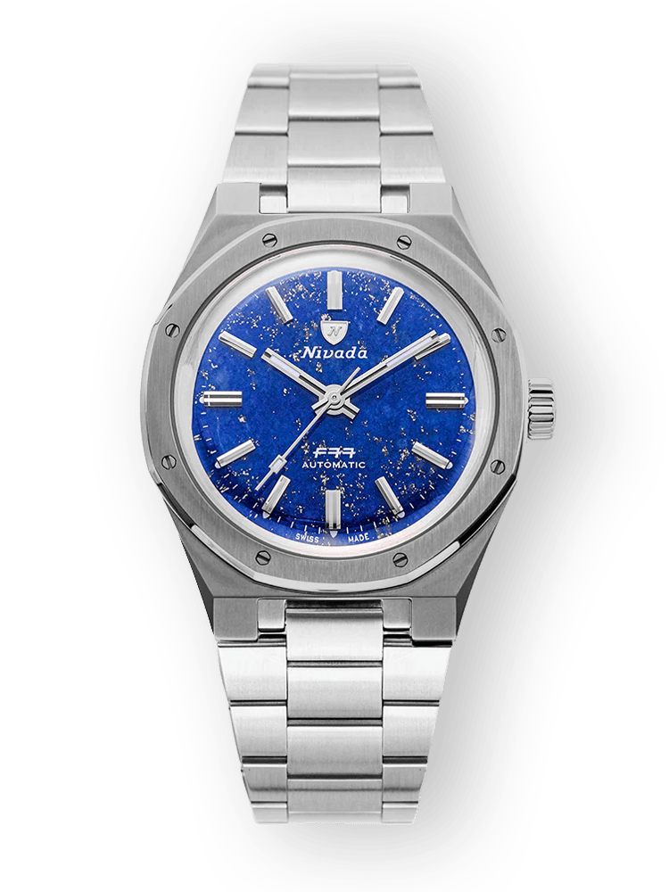 F77 STAINLESS STEEL LAPIS LAZULI - 37MM – Nivada Grenchen
