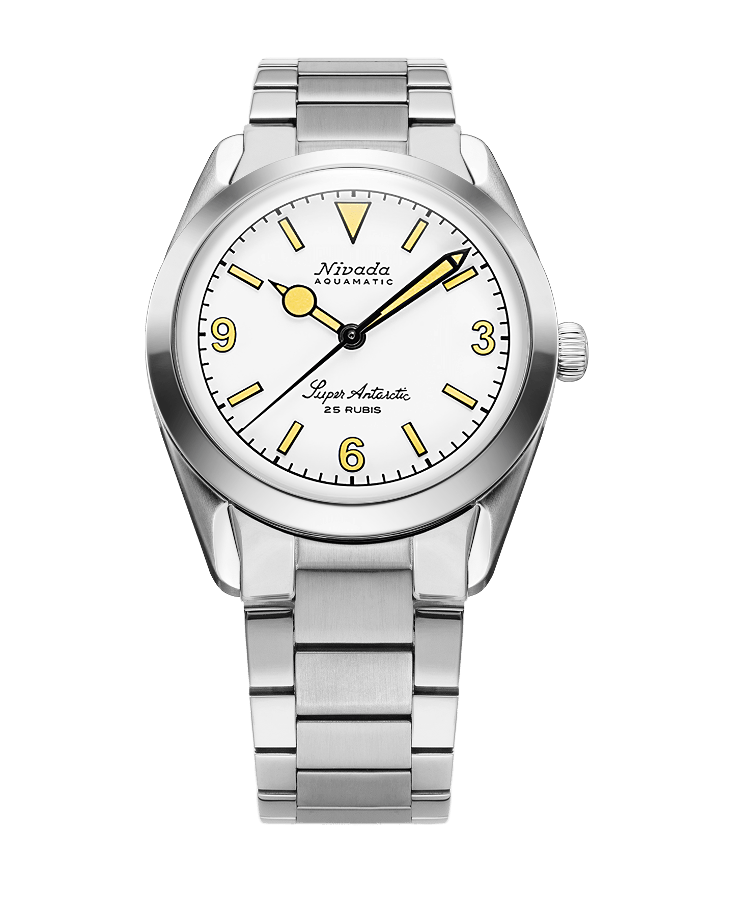 SUPER ANTARCTIC WHITE 3.6.9 - BEIGE LUMINOVA - 38mm – Nivada Grenchen