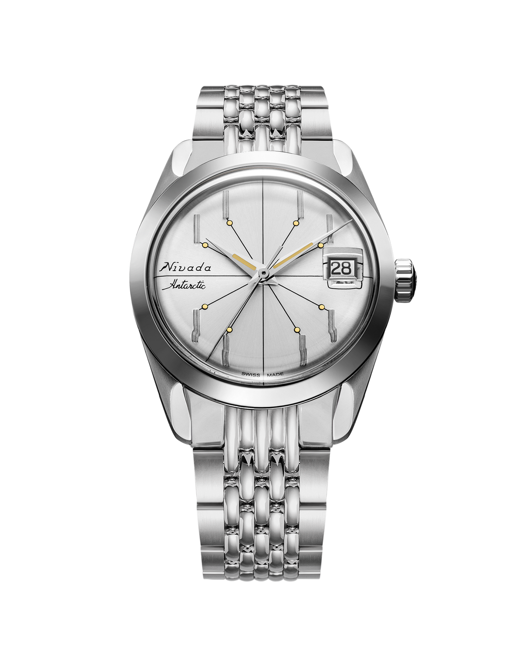 ANTARCTIC SPIDER SILVER - 35mm – Nivada Grenchen ANTARCTIC SPIDER SILVER - 35mm – Nivada Grenchen