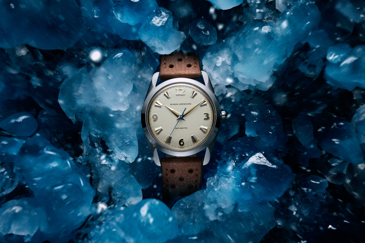 Antarctic watch with steel bracelet