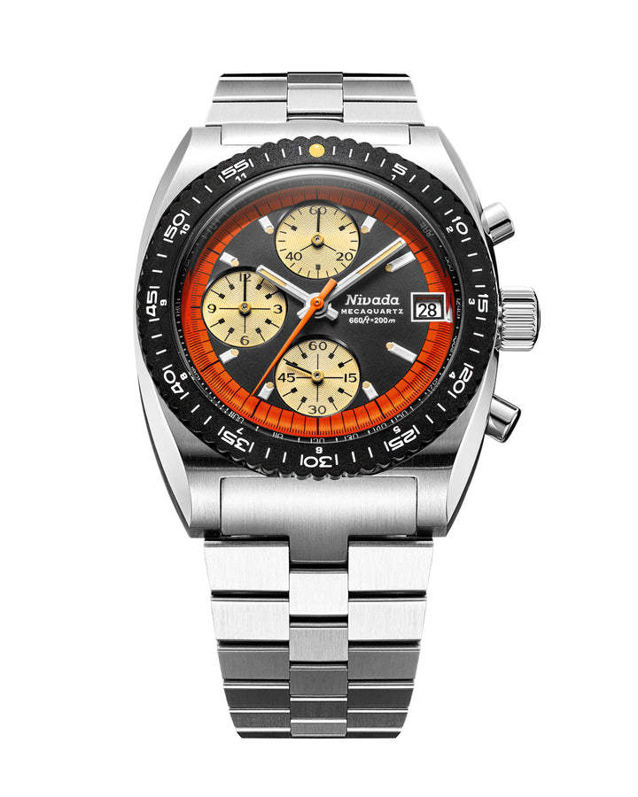 レオ様ꕤ*.゜ Autochron Orange Mecaquartz – Nivada Grenchen