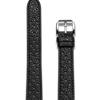 BLACK RACING LEATHER STRAP — 18MM