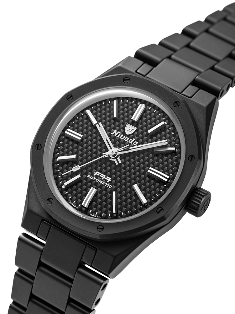 F77 BLACK CERAMIC BRAIDED DIAL