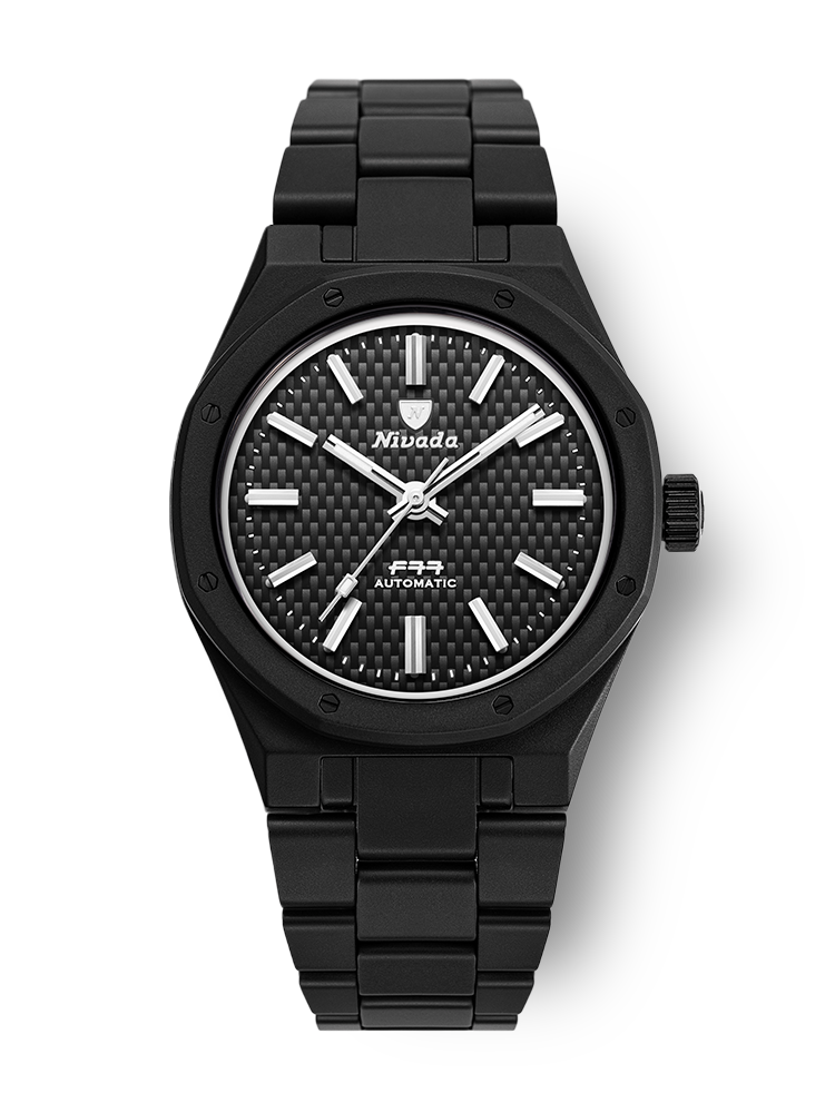 F77 BLACK CERAMIC BRAIDED DIAL