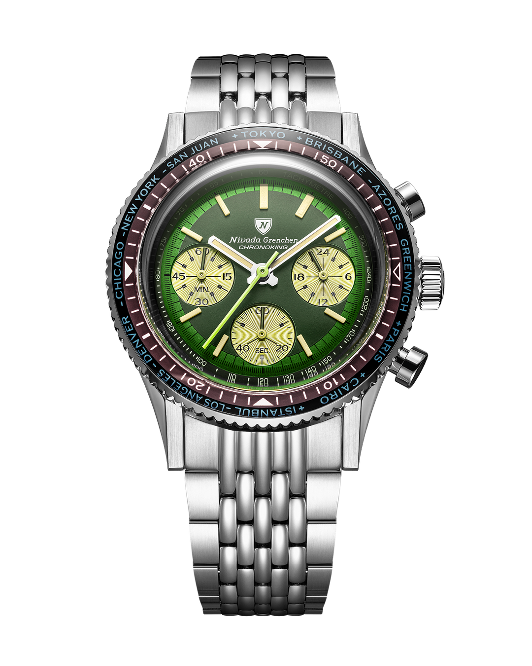 CHRONOKING RACING GREEN – Nivada Grenchen
