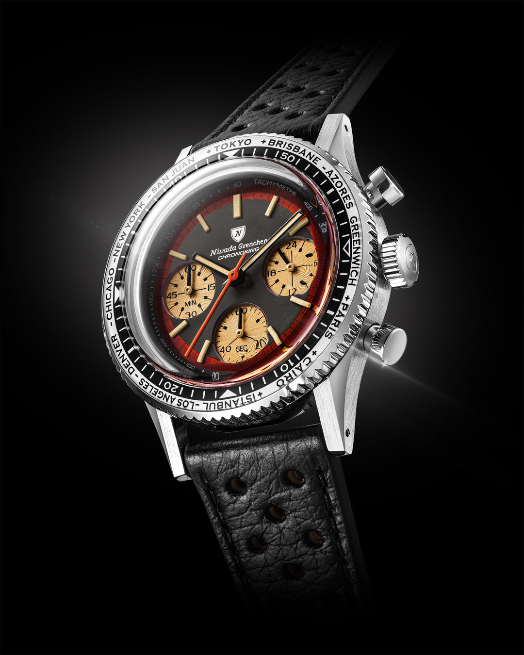 CHRONOKING RACING BLACK AMBER – Nivada Grenchen