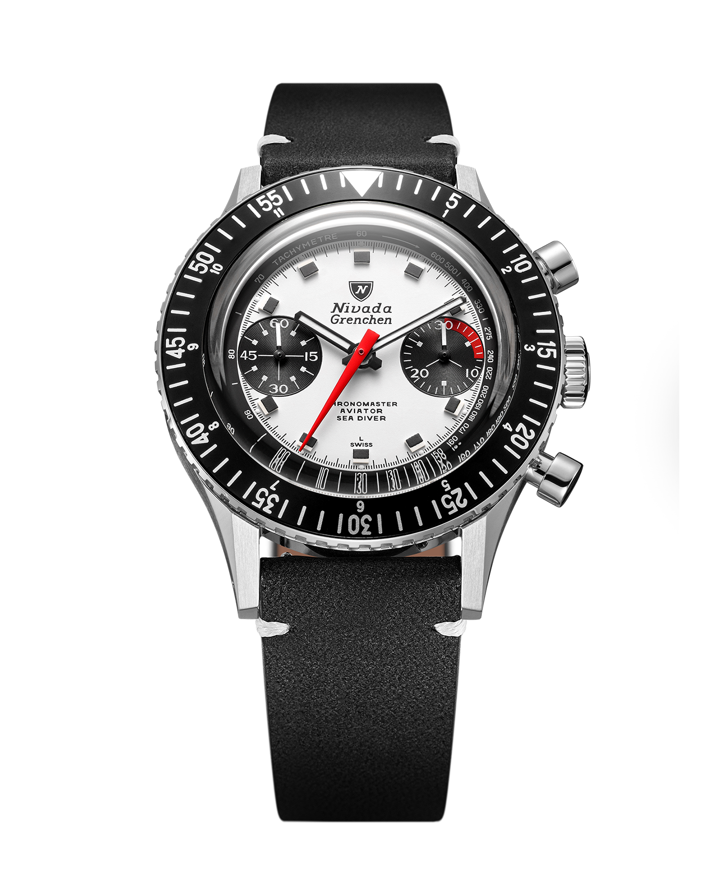 CHRONOMASTER PANDA - 38MM – Nivada Grenchen CHRONOMASTER PANDA - 38MM – Nivada Grenchen
