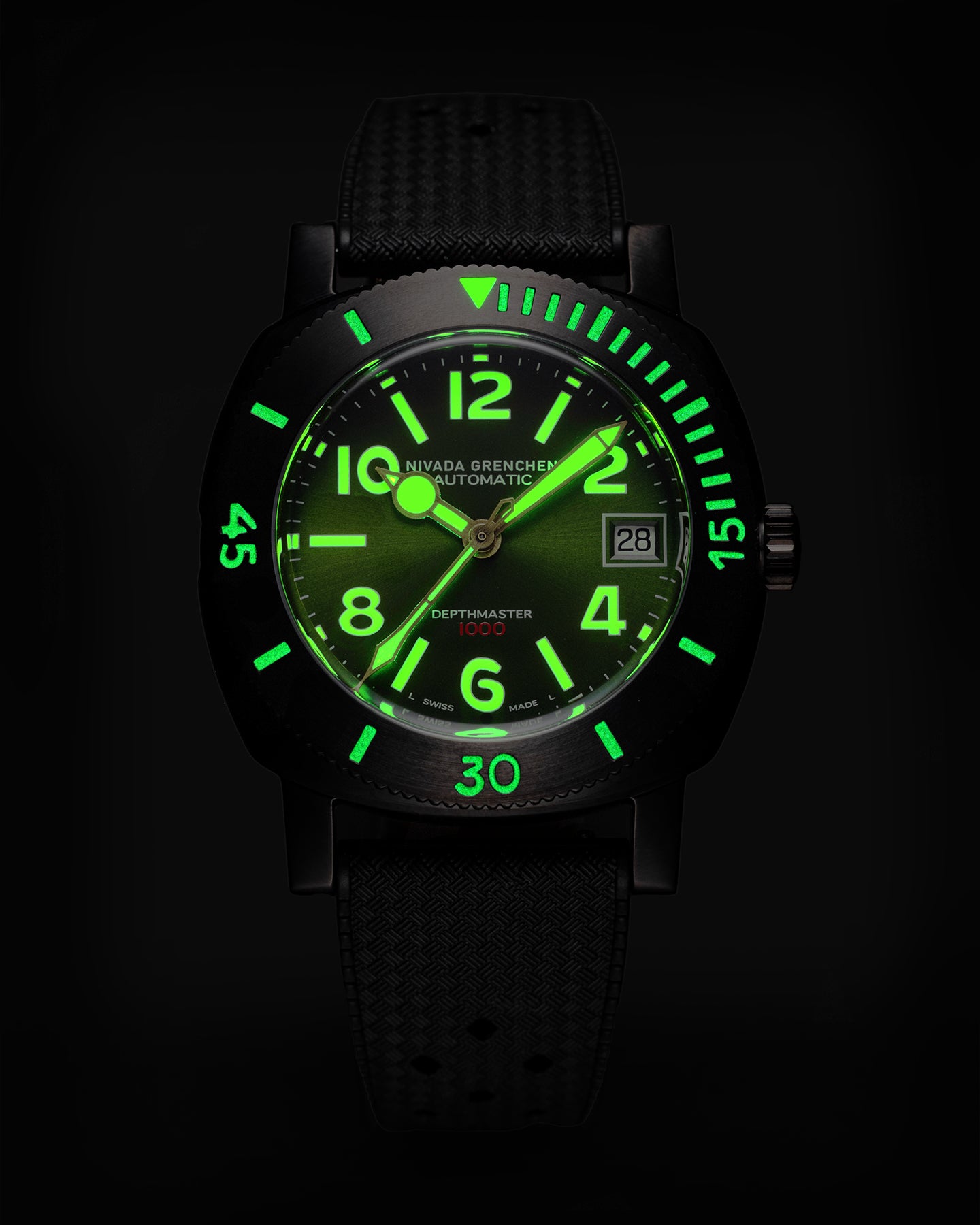 DEPTHMASTER NUMERALS - BLACK & GREEN