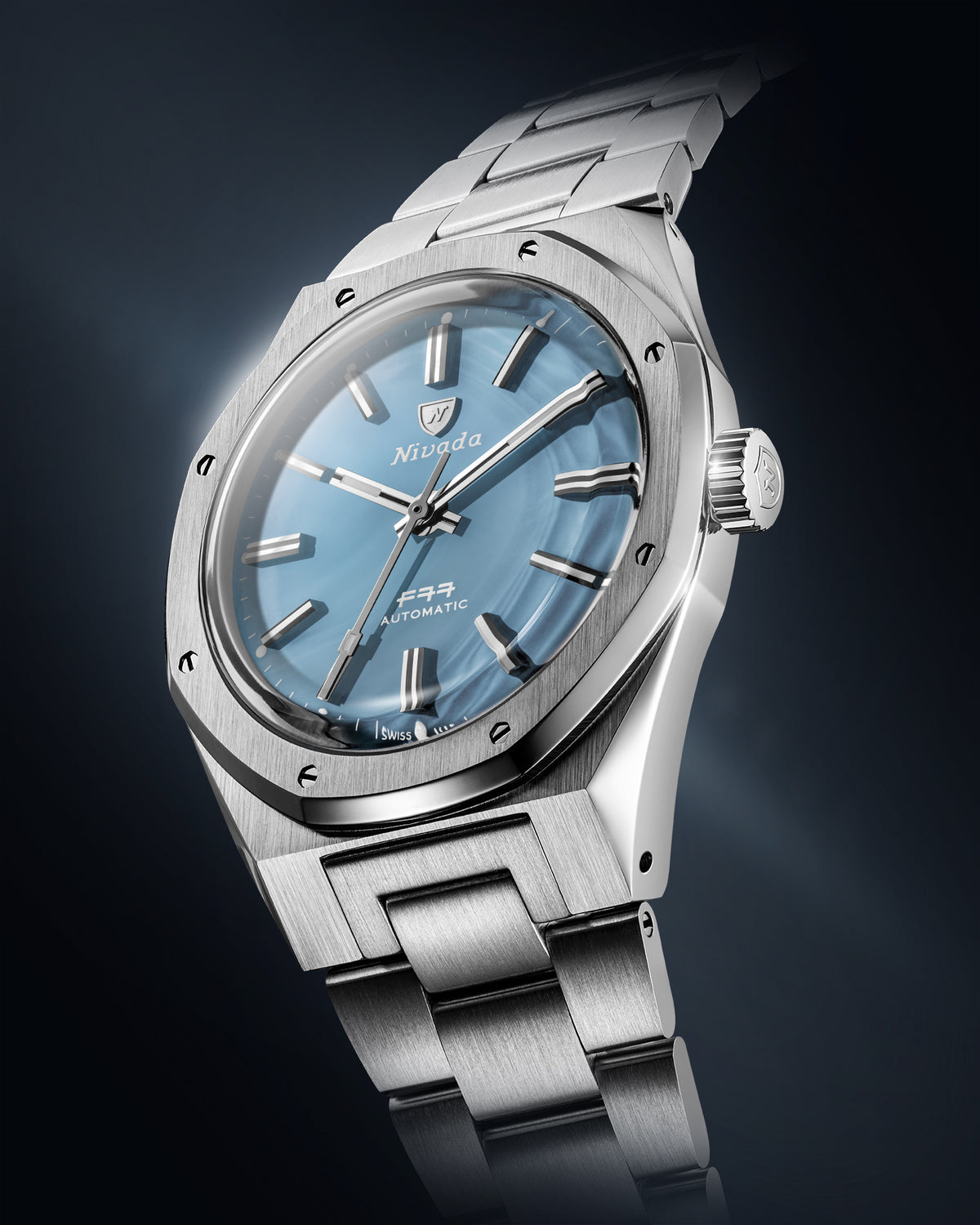 F77 MKII Ice Agate bracelet and case flank