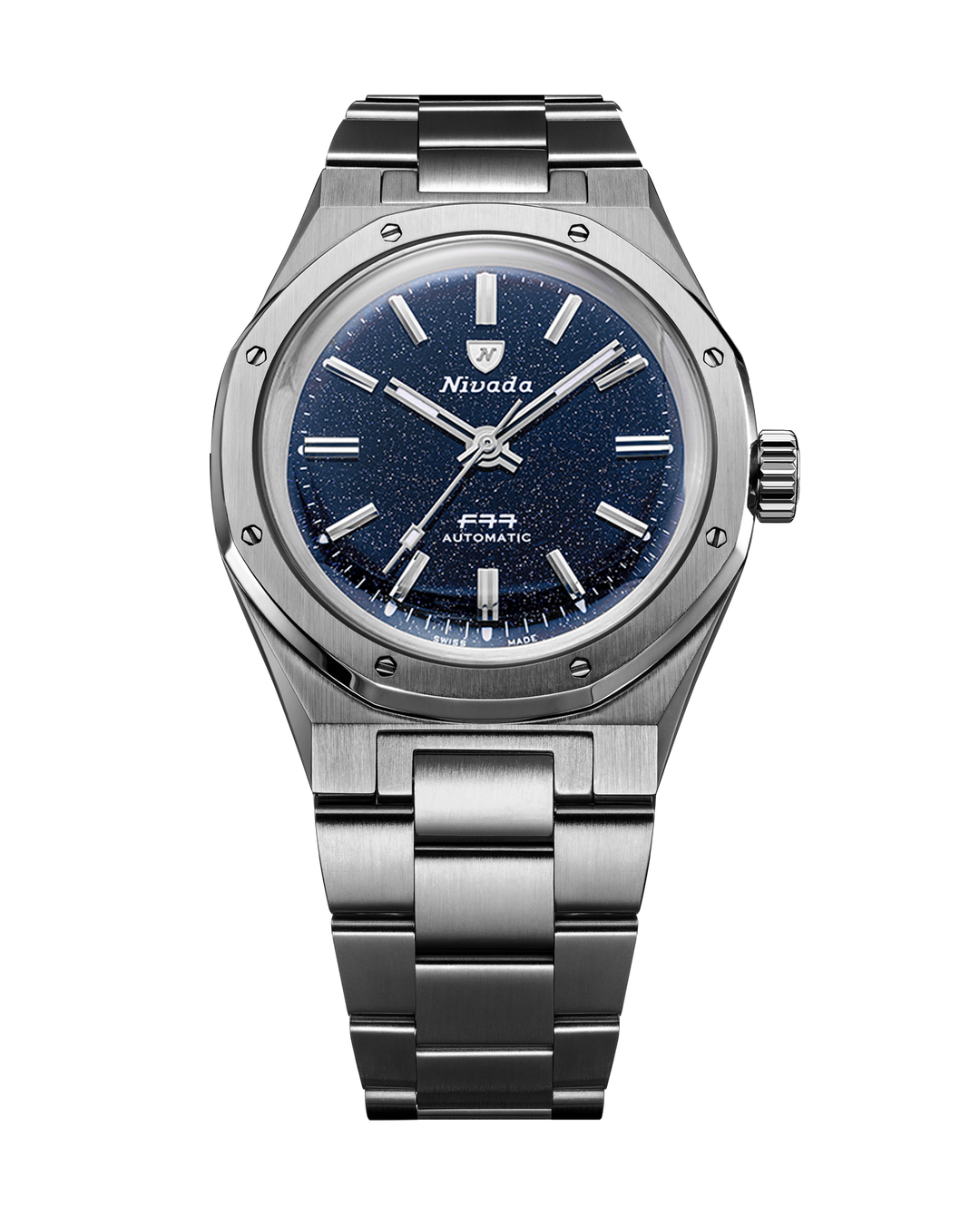 CRDB70%マウイワウイ F77 TITANIUM DARK BLUE AVENTURINE MK1 – Nivada Grenchen