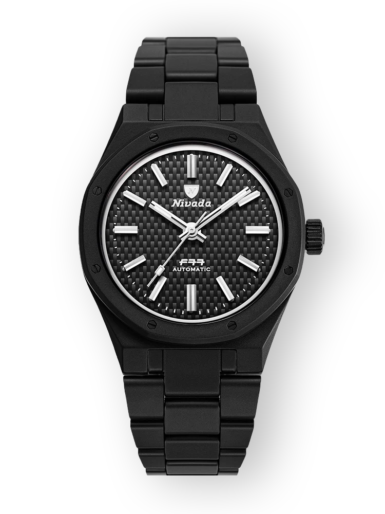 F77 BLACK CERAMIC BRAIDED DIAL