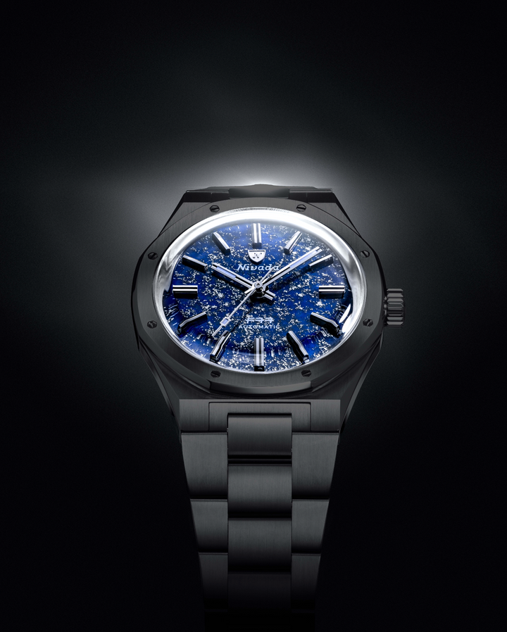 F77 BLACK CERAMIC LAPIS LAZULI MK1 – Nivada Grenchen