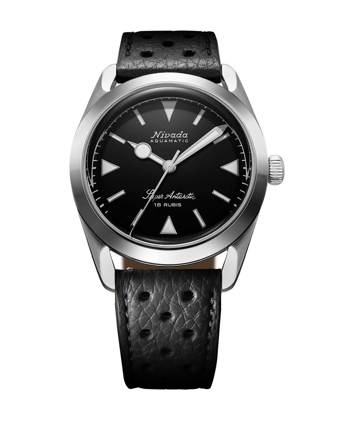 SUPER ANTARCTIC BLACK WHITE LUMINOVA - 35mm – Nivada Grenchen SUPER ANTARCTIC BLACK WHITE LUMINOVA - 35mm – Nivada Grenchen