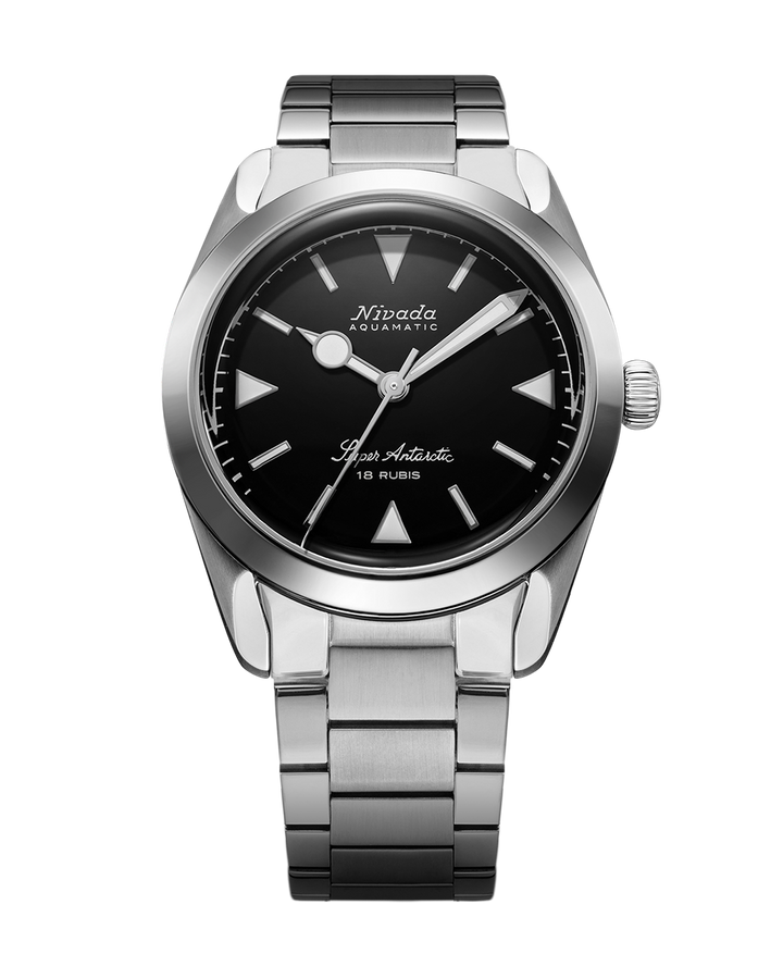 SUPER ANTARCTIC BLACK WHITE LUMINOVA - 35mm – Nivada Grenchen