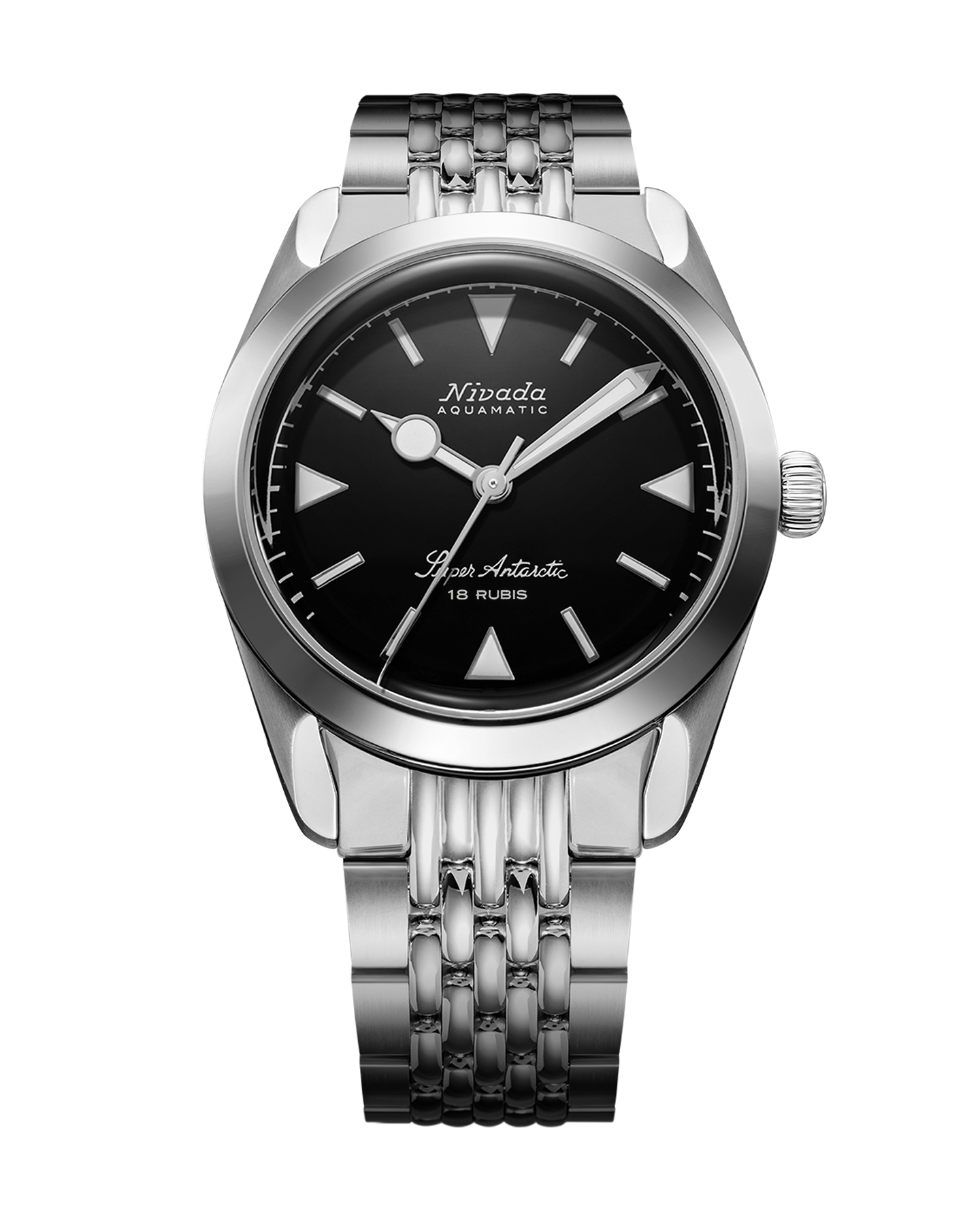 SUPER ANTARCTIC BLACK WHITE LUMINOVA - 35mm – Nivada Grenchen