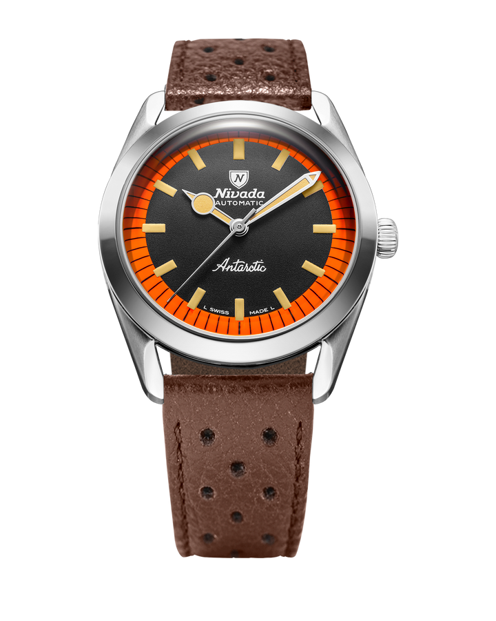 ANTARCTIC BLACK & ORANGE - 38MM – Nivada Grenchen