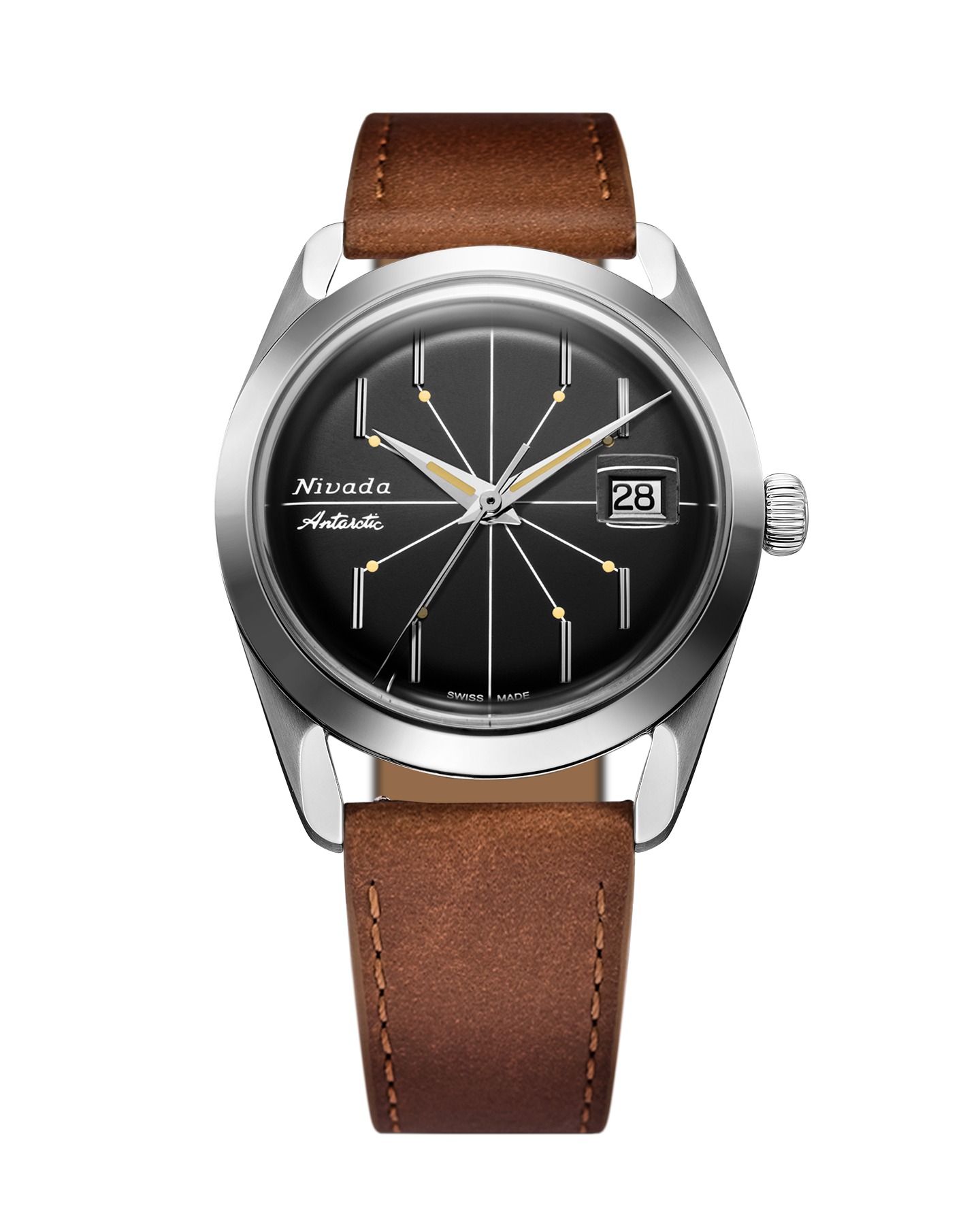 ANTARCTIC SPIDER BLACK 38mm – Nivada Grenchen ANTARCTIC SPIDER BLACK 38mm – Nivada Grenchen