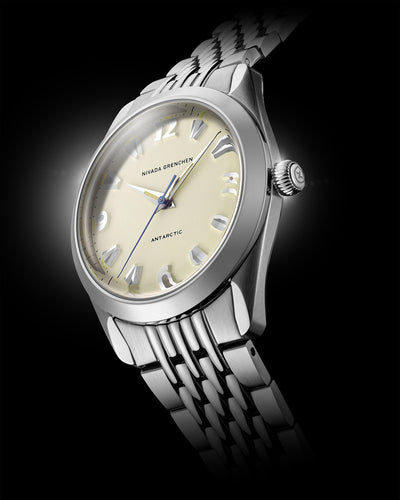ANTARCTIC 38mm - EGGSHELL BEIGE LUMINOVA - Nivada Grenchen