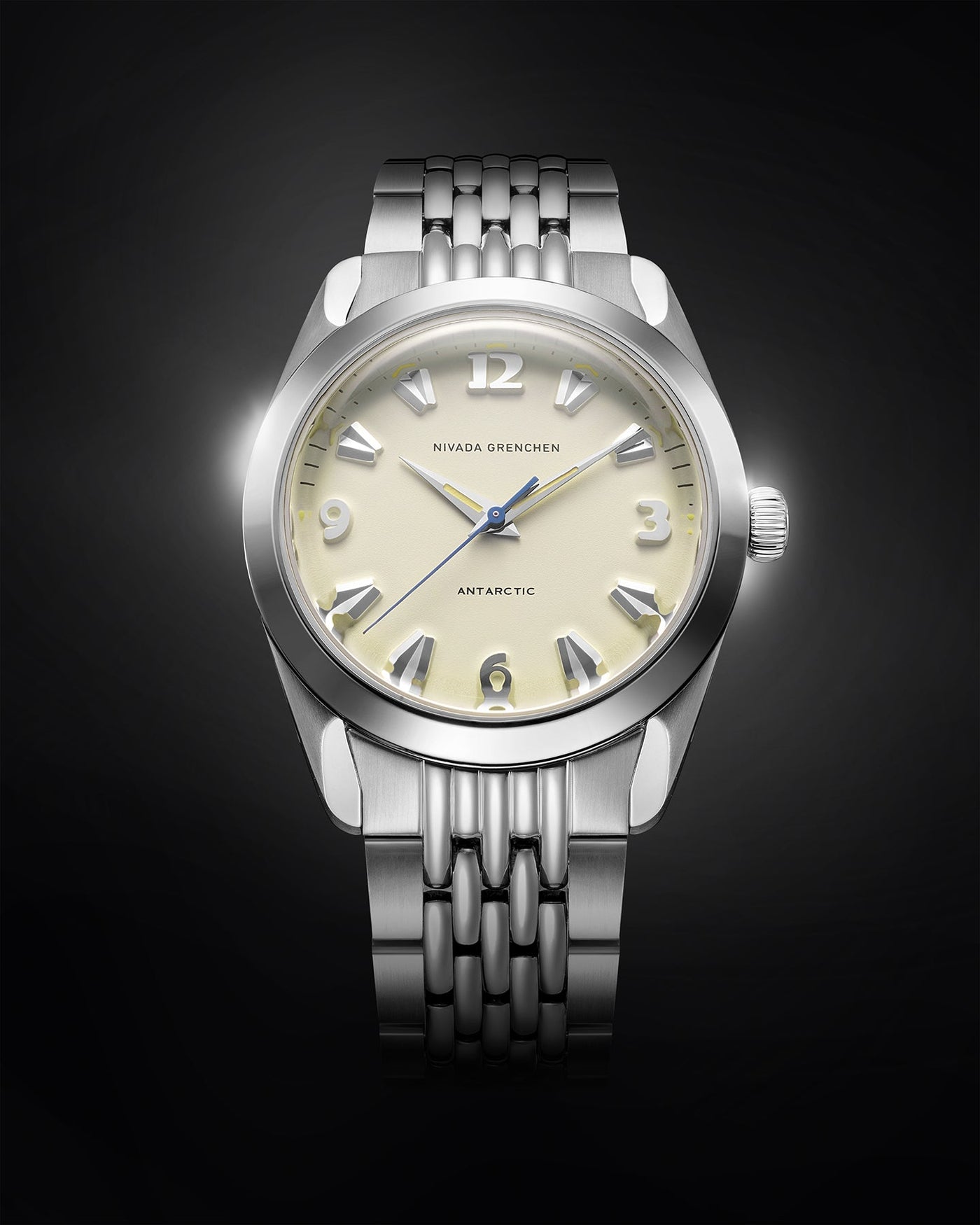 ANTARCTIC 38mm - EGGSHELL BEIGE LUMINOVA - Nivada Grenchen