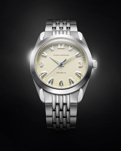 ANTARCTIC 38mm - EGGSHELL BEIGE LUMINOVA - Nivada Grenchen