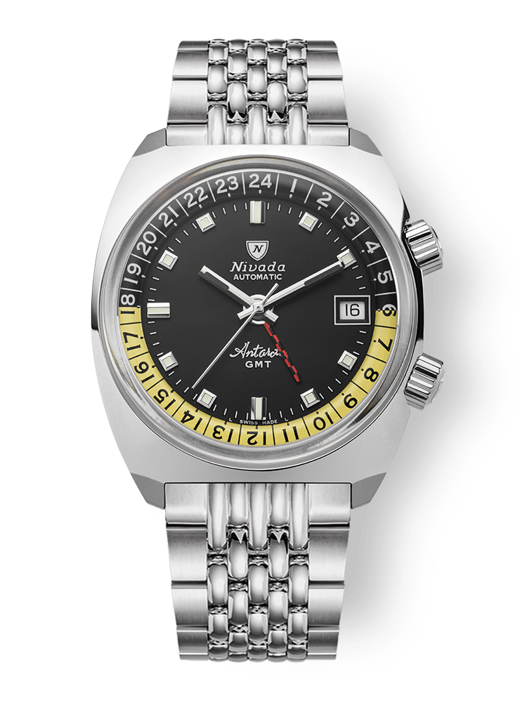 ANTARCTIC GMT - BLACK – Nivada Grenchen