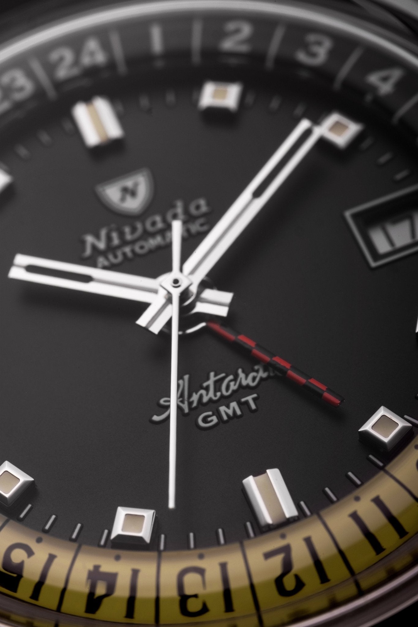 Antarctic GMT - Black - Nivada Grenchen