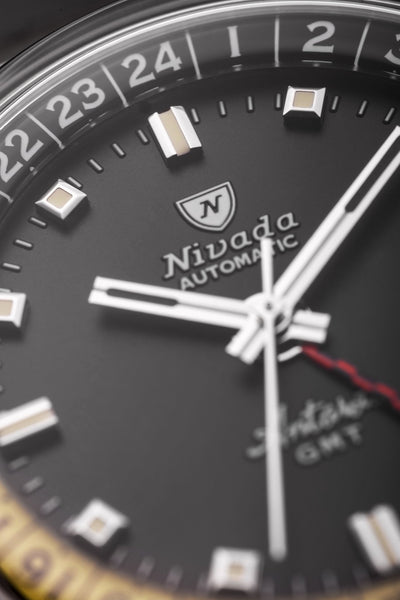 Antarctic GMT - Black - Nivada Grenchen
