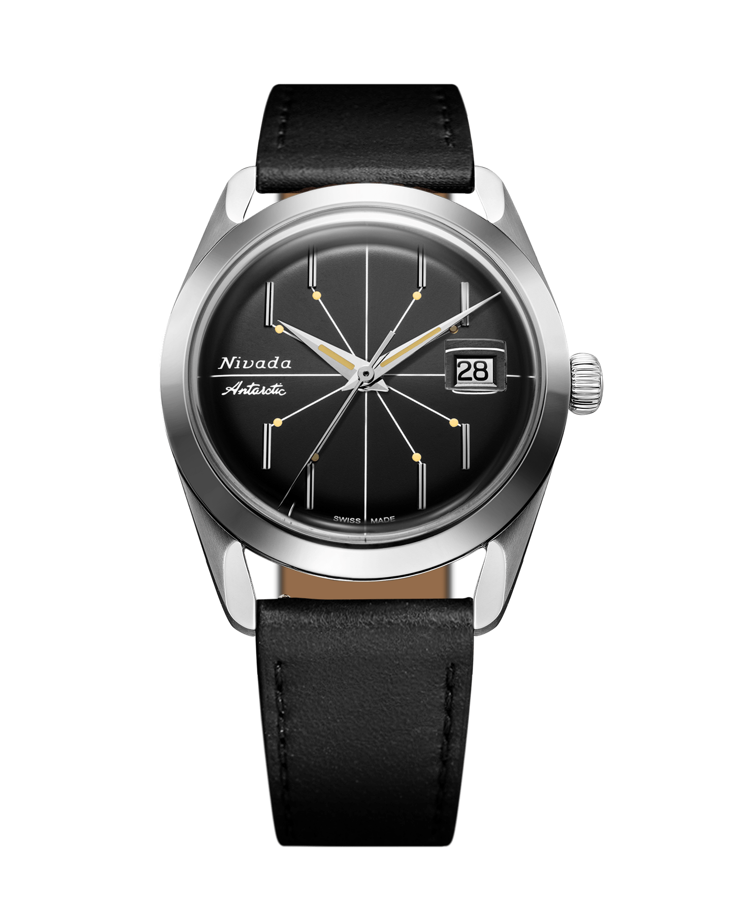 ANTARCTIC SPIDER BLACK 38mm – Nivada Grenchen ANTARCTIC SPIDER BLACK 38mm – Nivada Grenchen