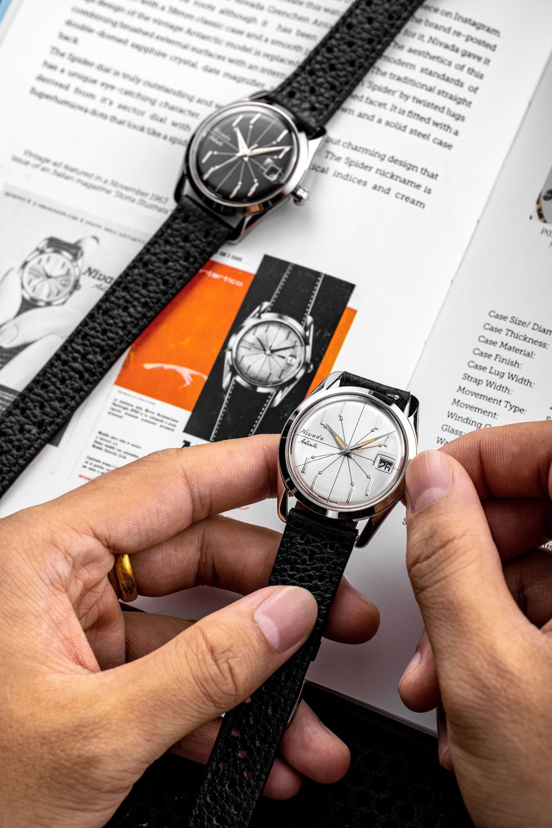 Antarctic Spider Silver 35mm | Nivada Grenchen