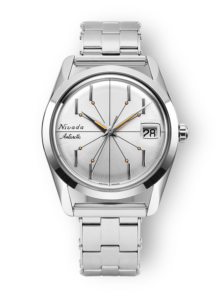 Antarctic Spider Silver 35mm - Nivada Grenchen