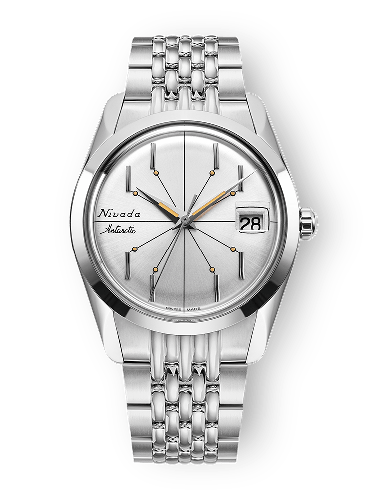 Antarctic Spider Silver 35mm - Nivada Grenchen