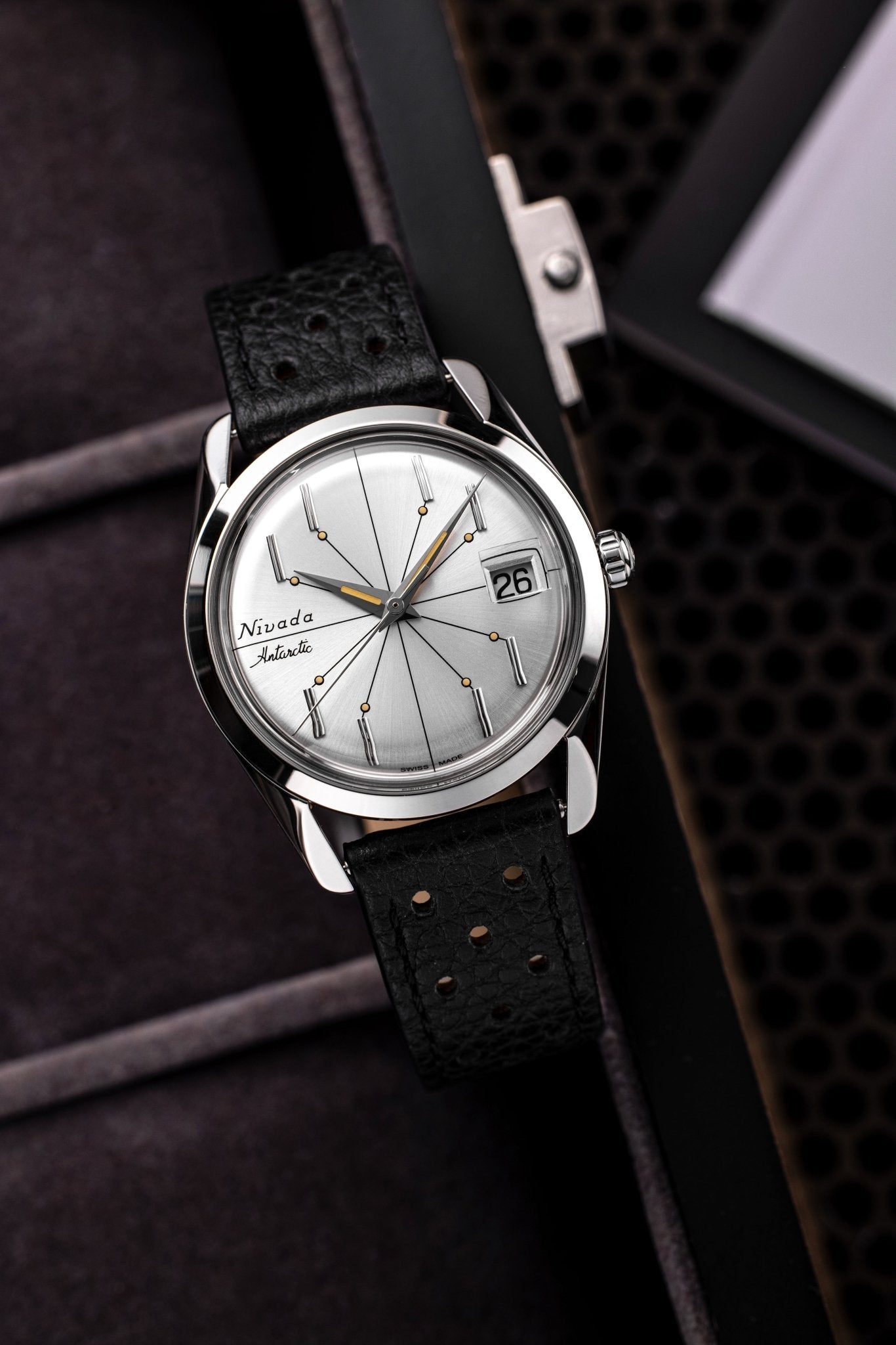 Antarctic Spider Silver 35mm - Nivada Grenchen