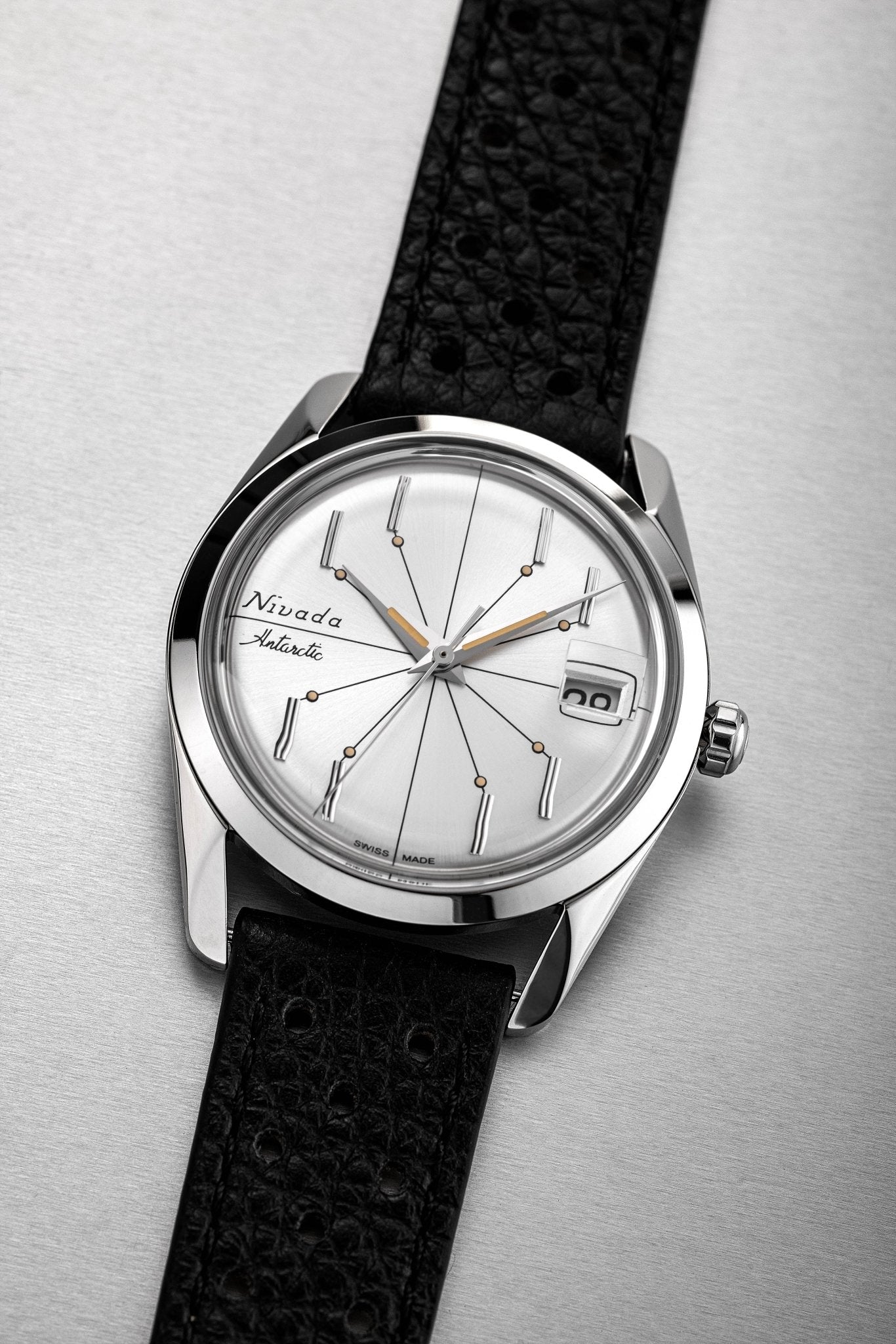 Antarctic Spider Silver 35mm - Nivada Grenchen