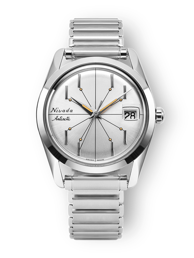 Antarctic Spider Silver 35mm - Nivada Grenchen