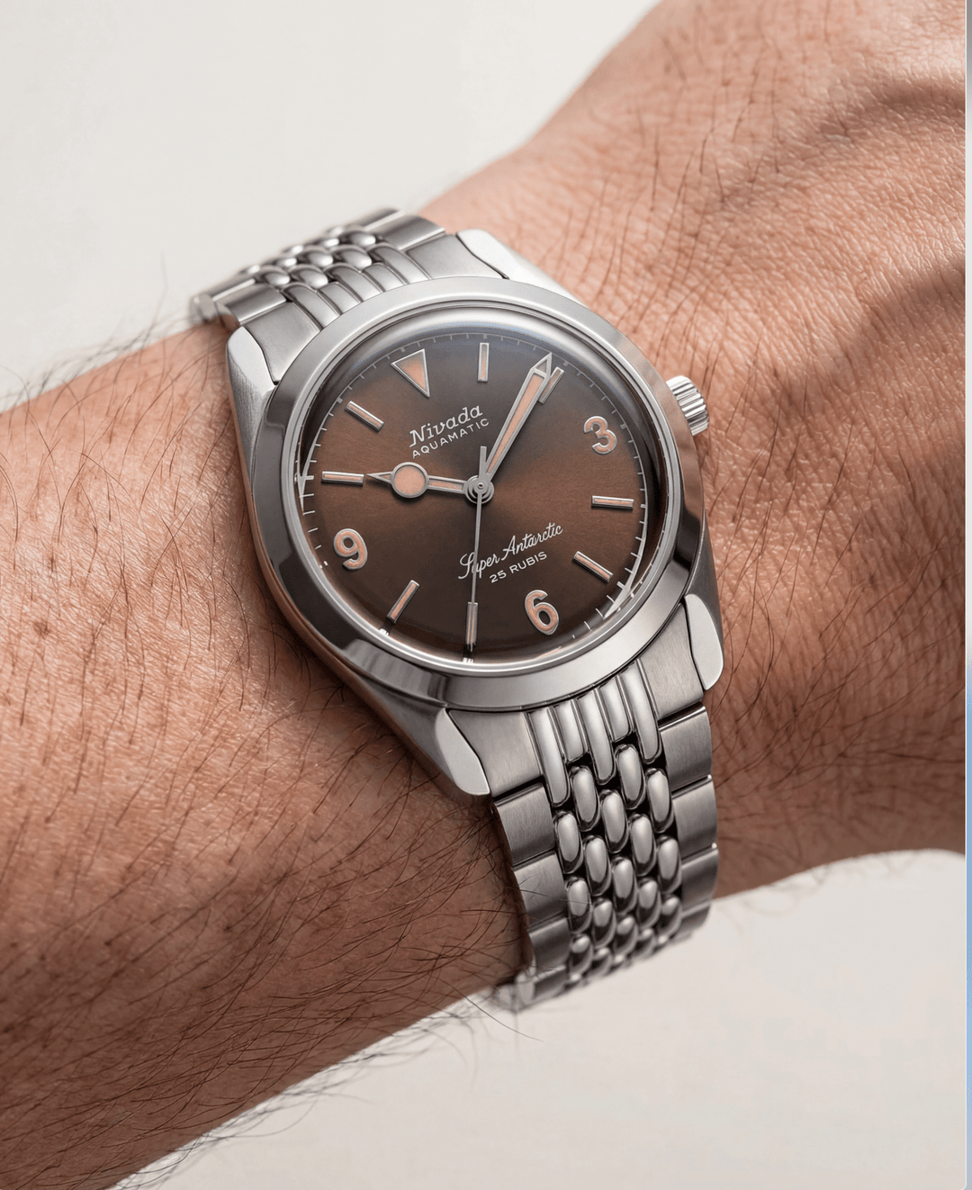 BRACELET FLAT LINK NIVADA - ANTARCTIC – Nivada Grenchen