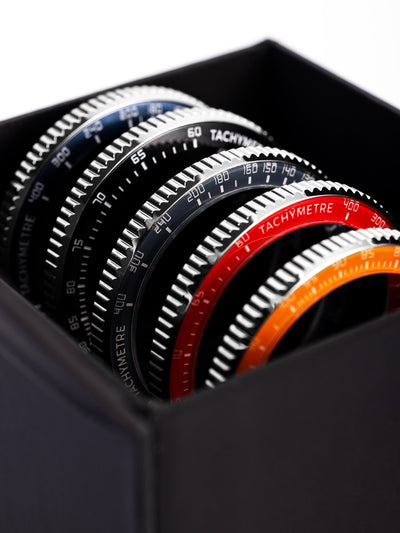 BEZELS SET CHRONOKING MECAQUARTZ - TACHYMETER - Nivada Grenchen