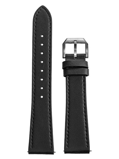 Black Leather Classic Strap - Nivada Grenchen