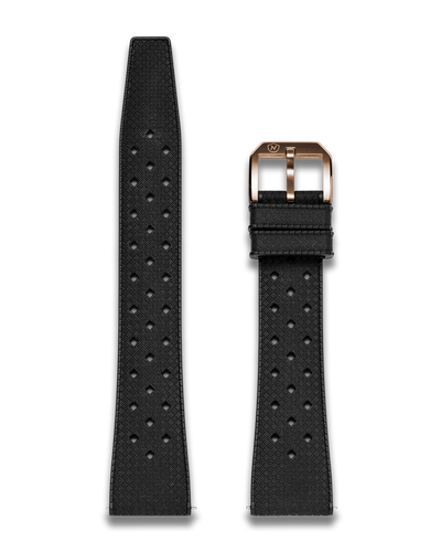 Tropic Rubber Strap, Bronze Buckle – Nivada Grenchen