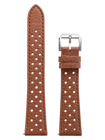 Brown Racing Strap - Nivada Grenchen