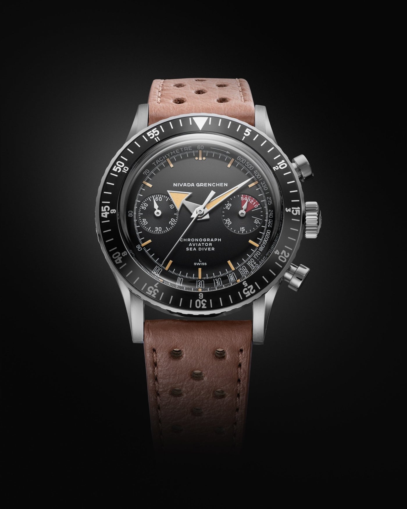 Chronograph Valjoux 23 Broad Arrow - Nivada Grenchen