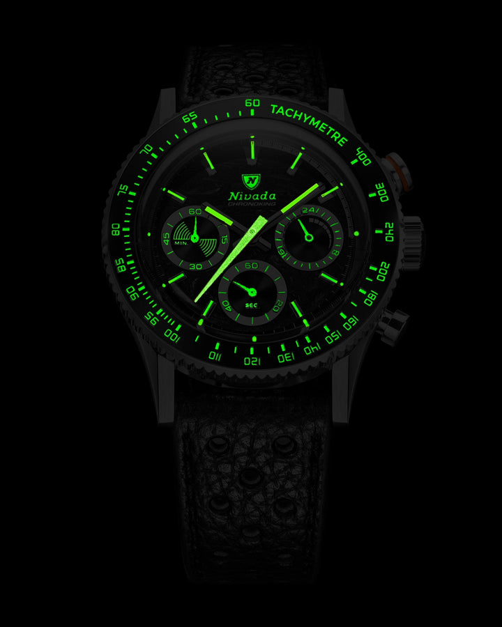 CHRONOKING MECAQUARTZ RACING BLACK – Nivada Grenchen