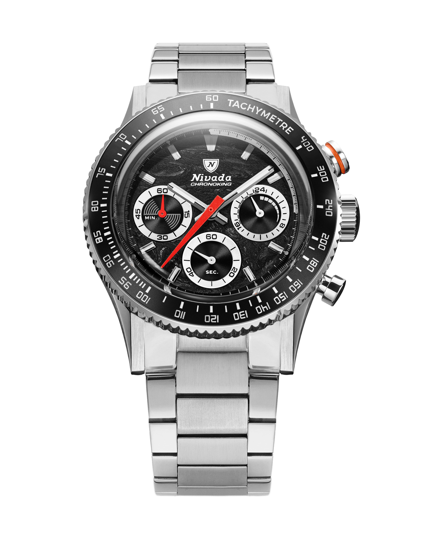 CHRONOKING MECAQUARTZ RACING BLACK – Nivada Grenchen CHRONOKING MECAQUARTZ RACING BLACK – Nivada Grenchen