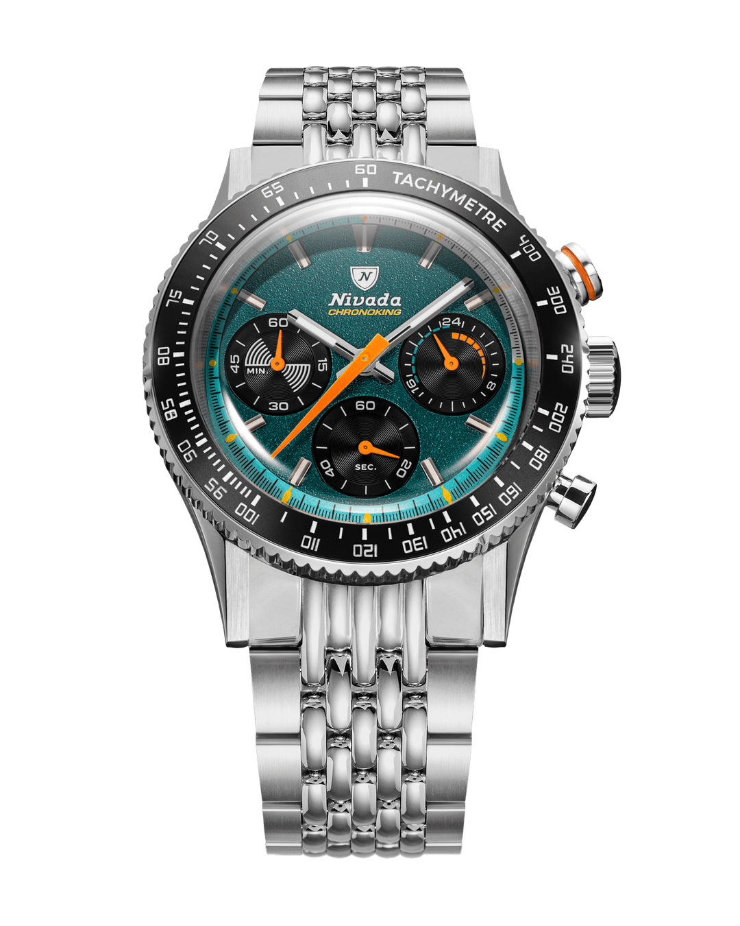 ニッコリ CHRONOKING MECAQUARTZ RACING GREEN – Nivada Grenchen