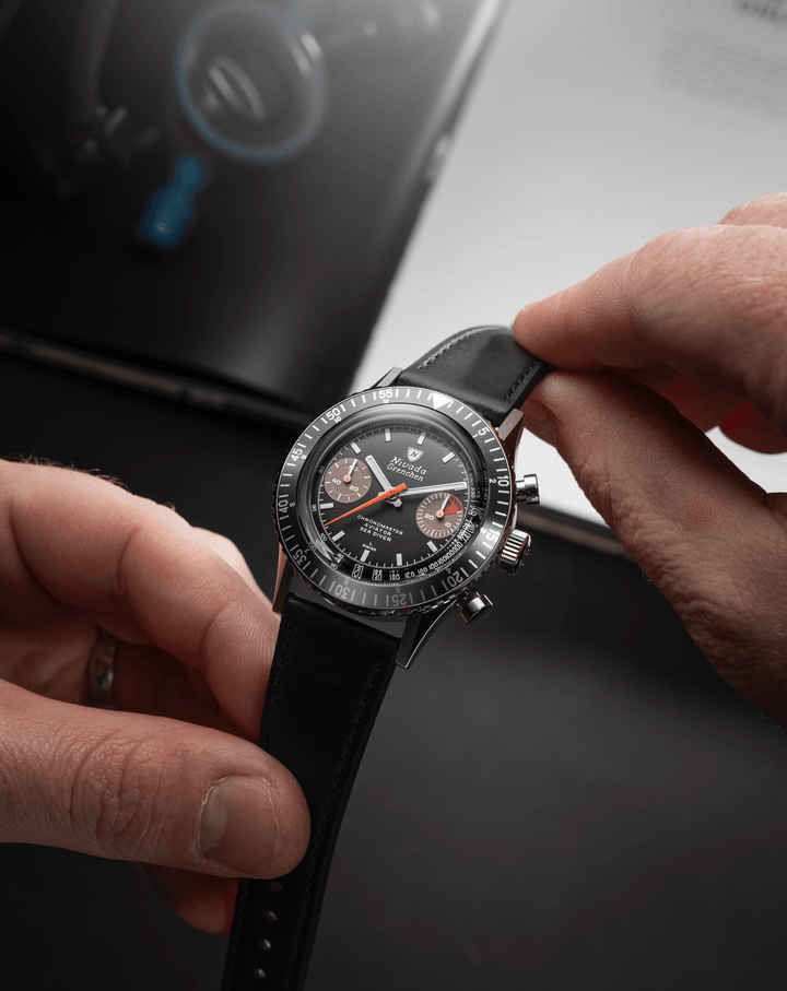 White Orange Boy Inter.Bezel Manual Watch – Nivada Grenchen