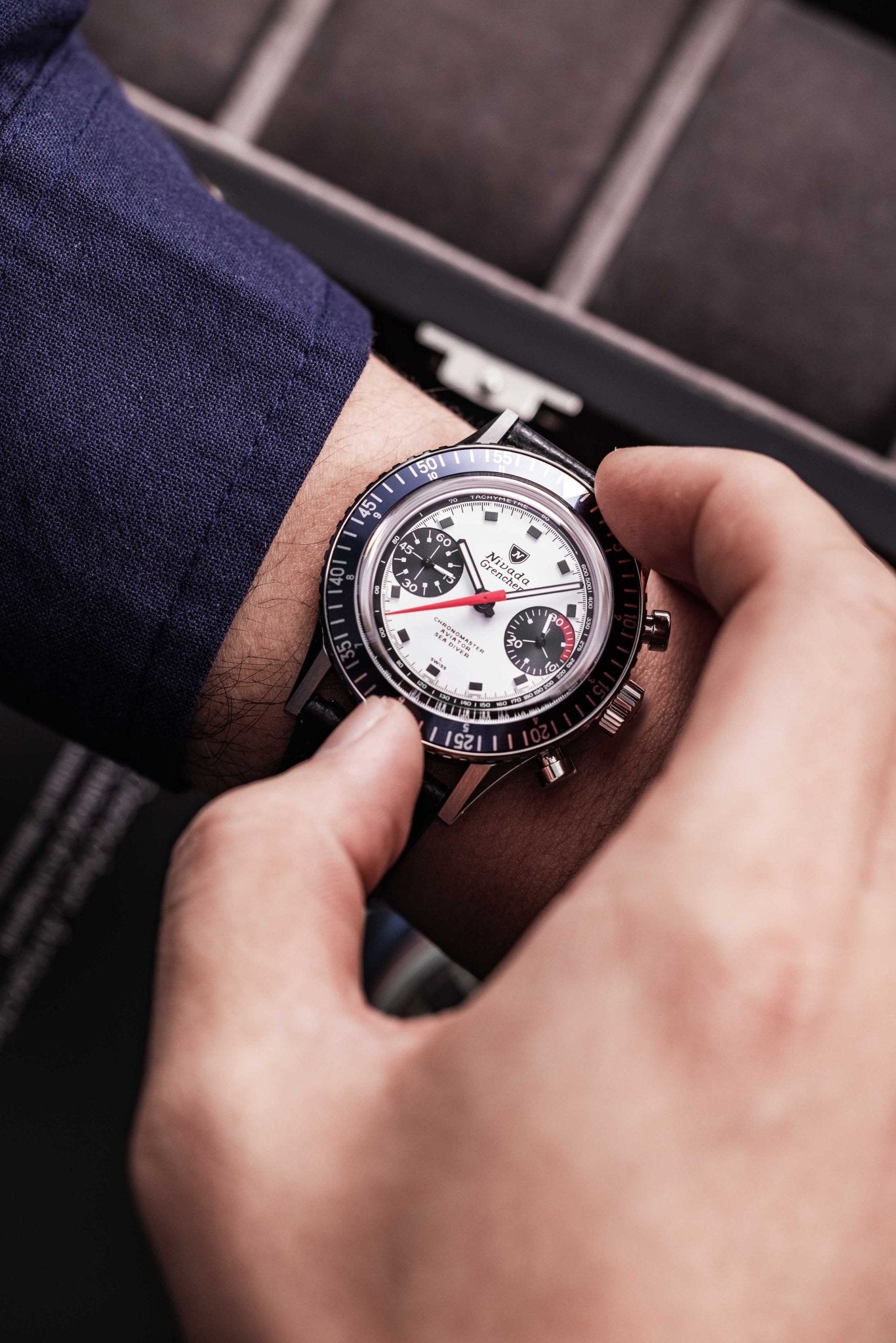 CHRONOMASTER SINGER - INTER.BEZEL - Nivada Grenchen